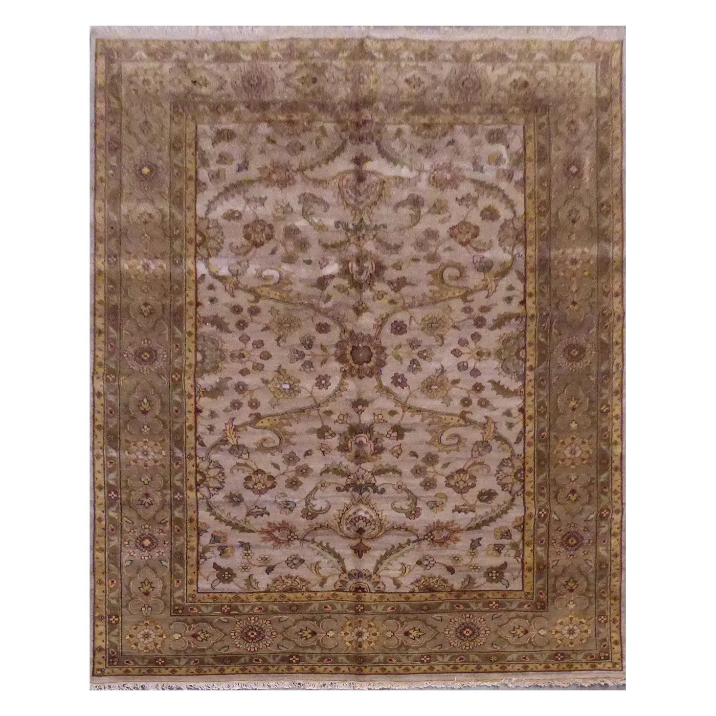 One Of The Kind Indian Hand-Knotted Rug 6'0'' X 9'11"
